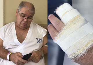 Deputado Lúcio Vieira Lima cochila ao volante e sofre grave acidente de carro Deputado Lúcio Vieira Lima cochila ao volante e sofre grave acidente de carro