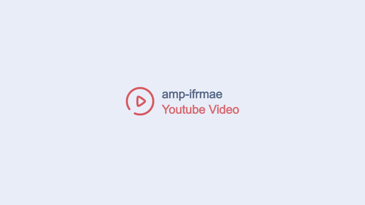YouTube 동영상 ampiframe 오류 해결 구글 블로그 AMP