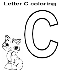 Letter C Worksheets coloring Color, learn, and have fun! ~ Atividades
