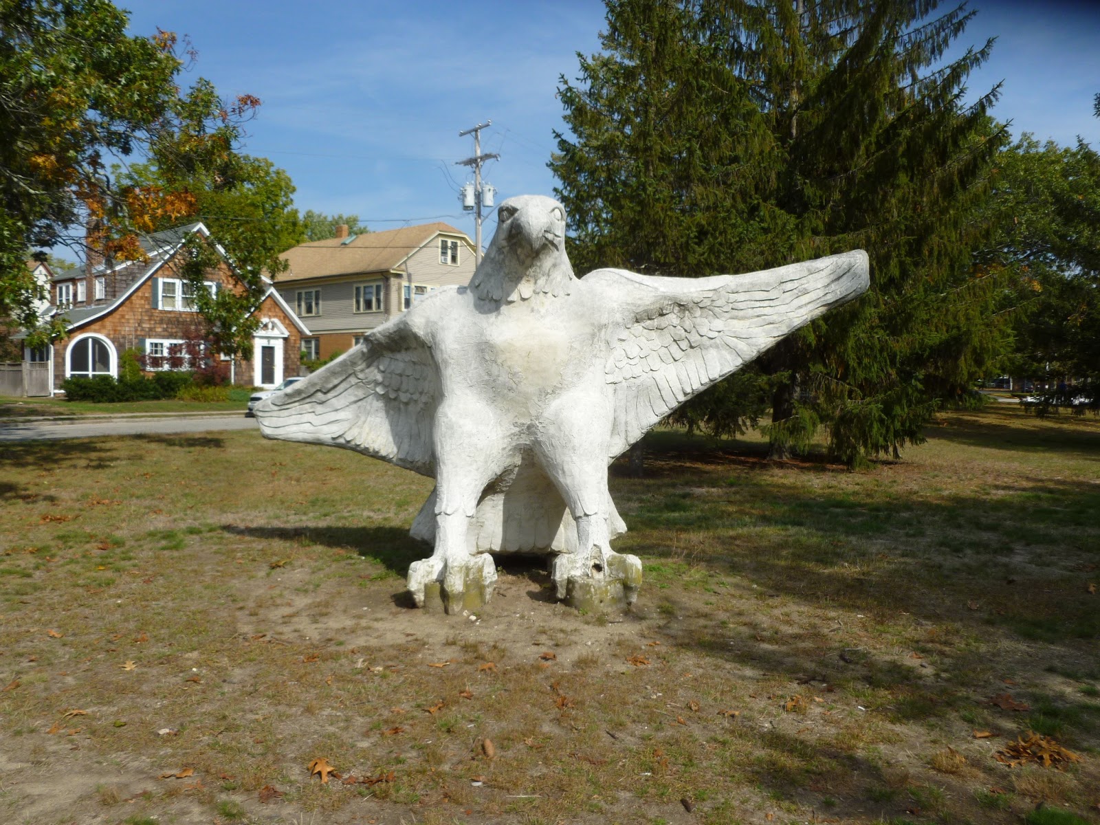Photo ops Figurative Sculpture Stone Eagle Providence RI