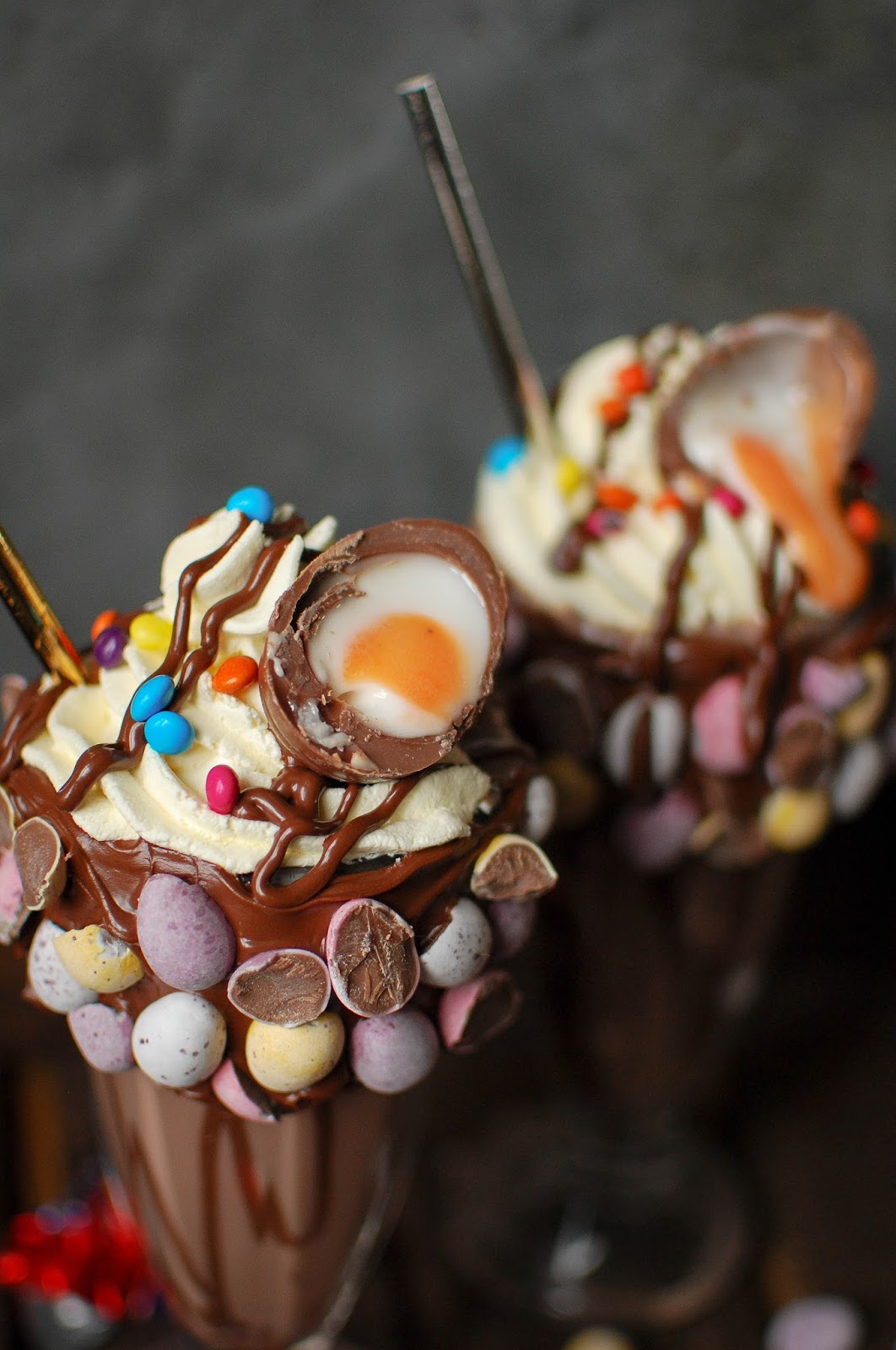 This Creme Egg Freakshake is the perfect Easter treat.
