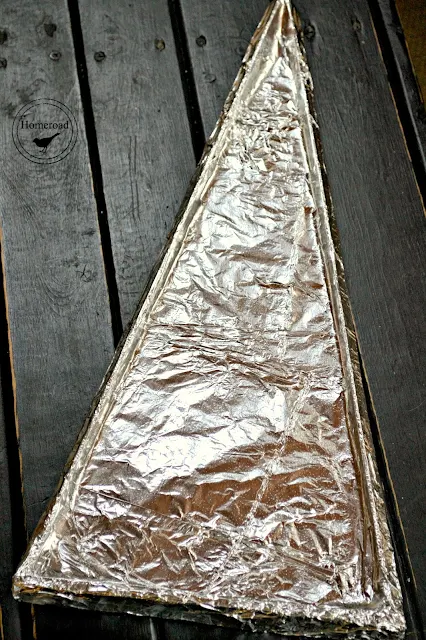 foil wrapped tree shaped charcuterie board