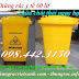 Thùng rác y tế 60 lít màu vàng chứa chất thải nguy hại lây nhiễm