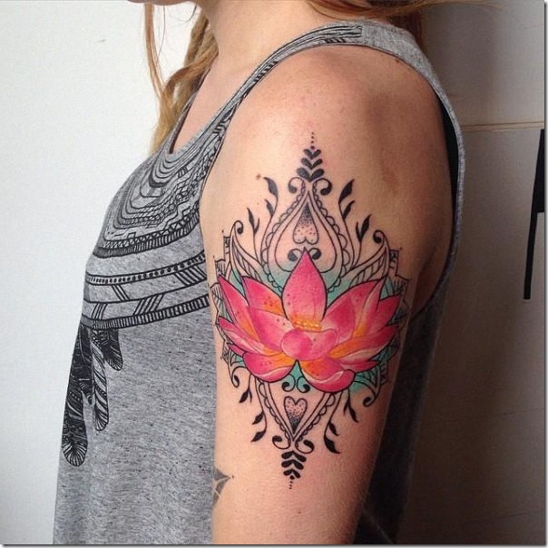 Tatuagens femininas de flor de lótus Tatuagens femininas de flor de lótus