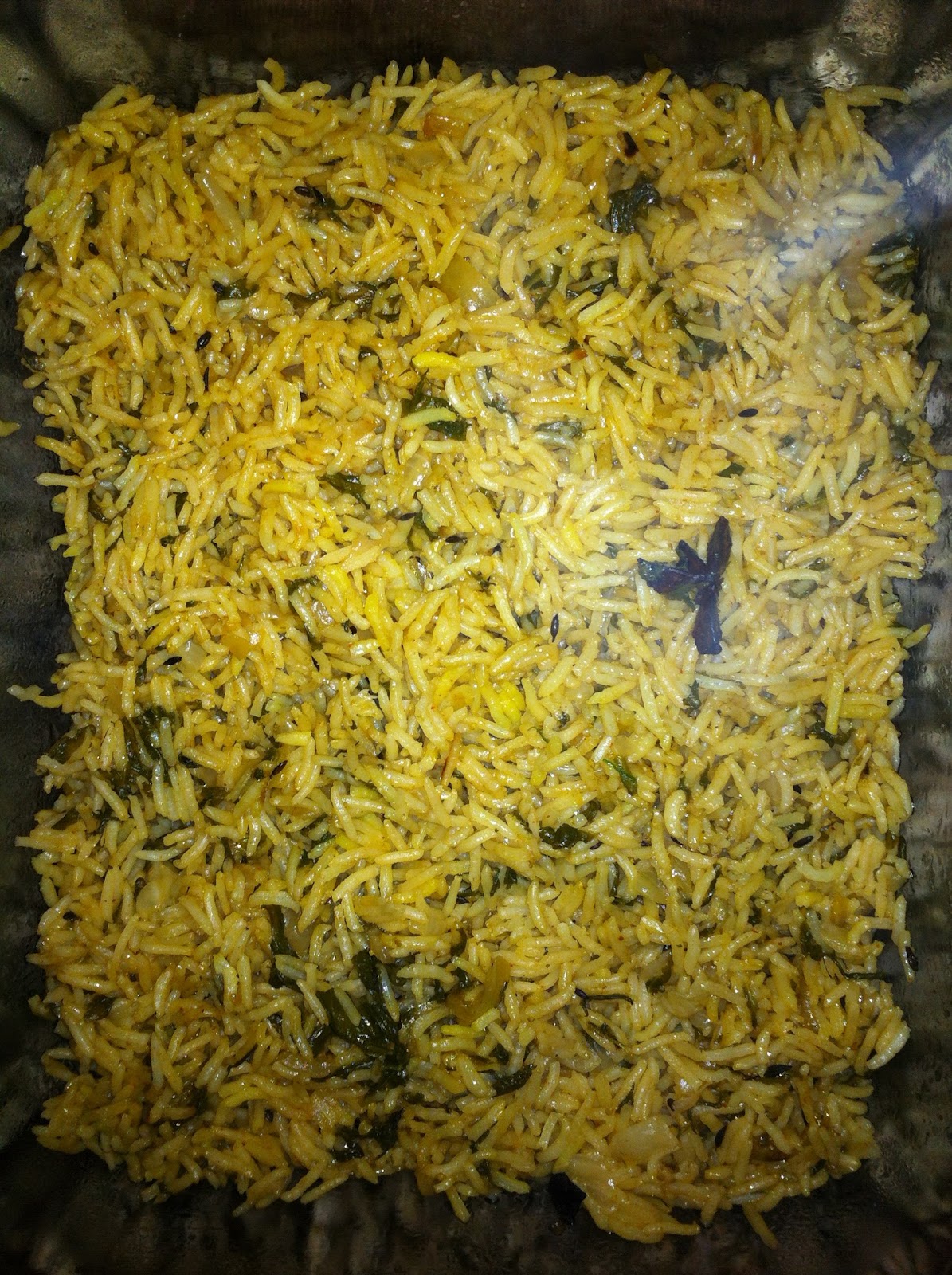 Spinach Fried Rice