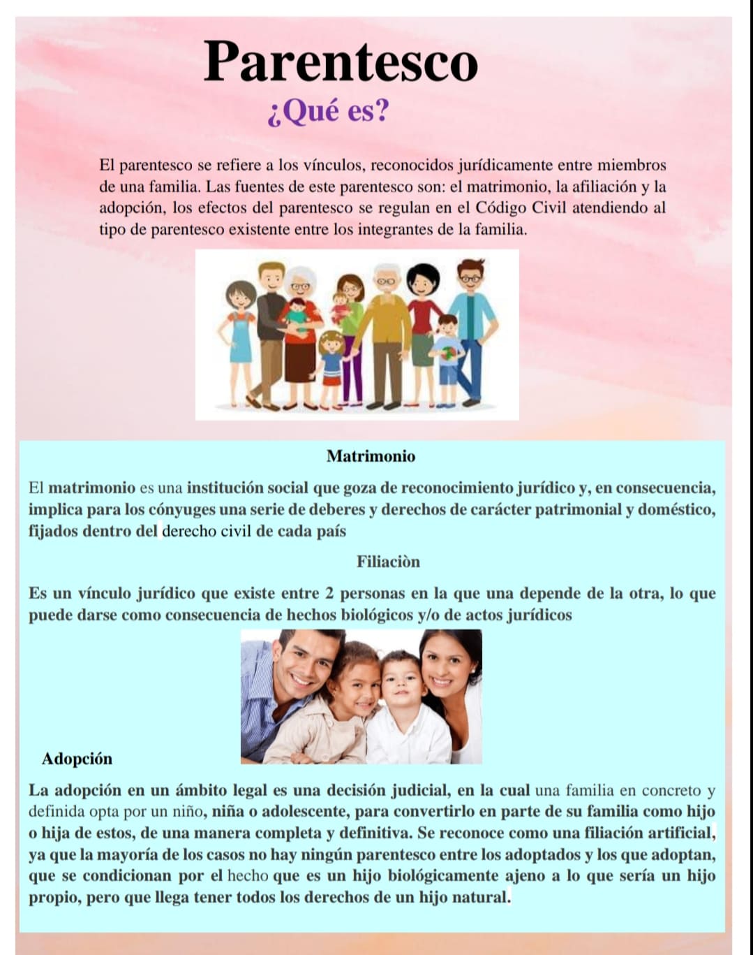 Parentesco y sus características