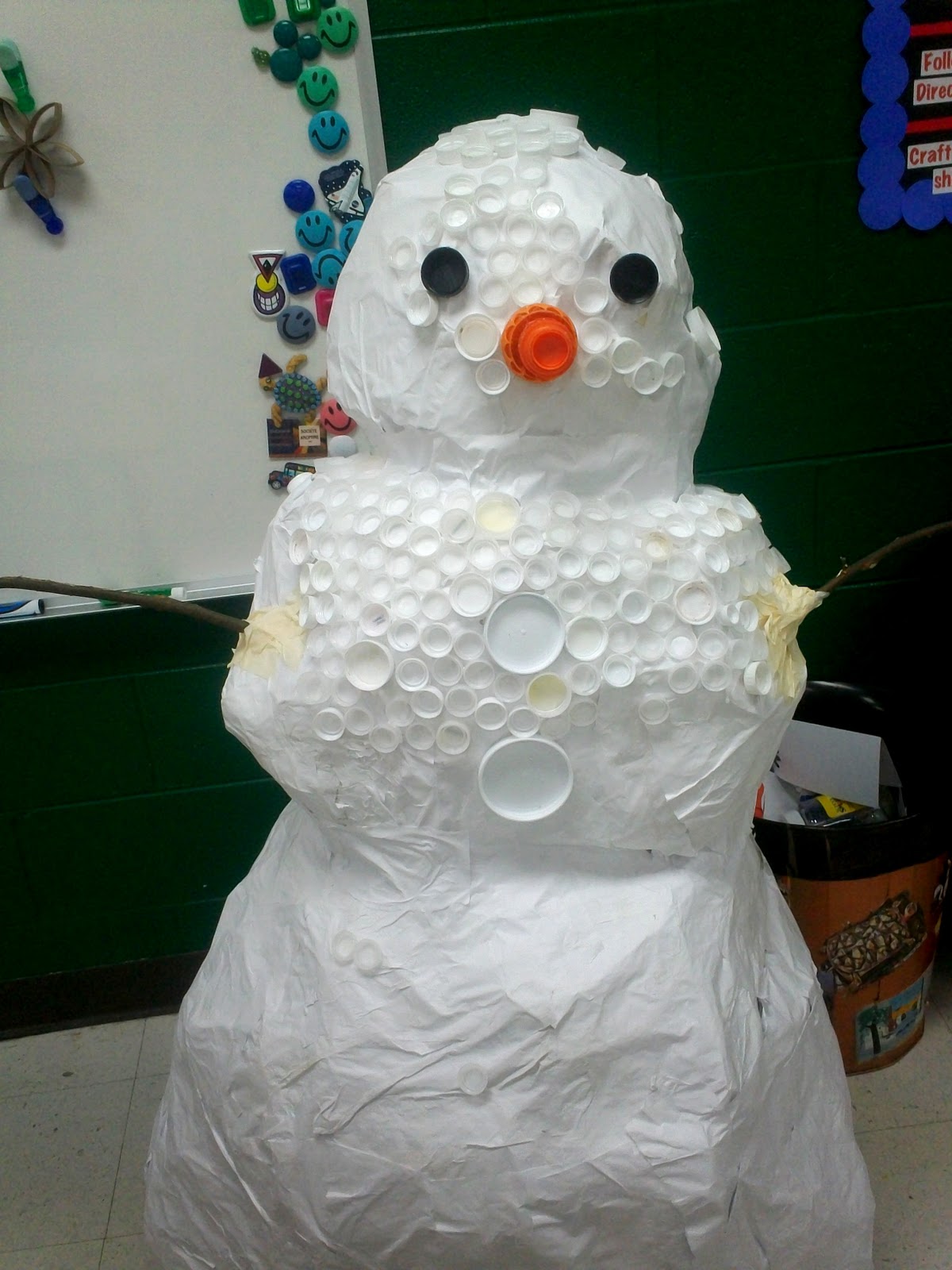 Art With Mr. E: Bottle Cap Snowman: Sneak Peek!