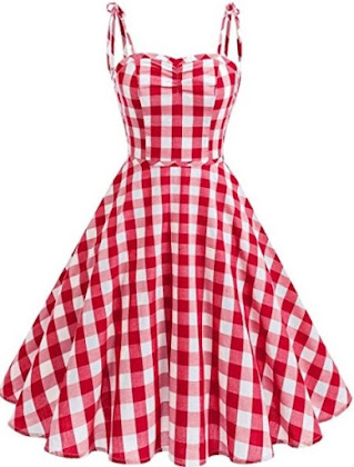 checkered retro dress