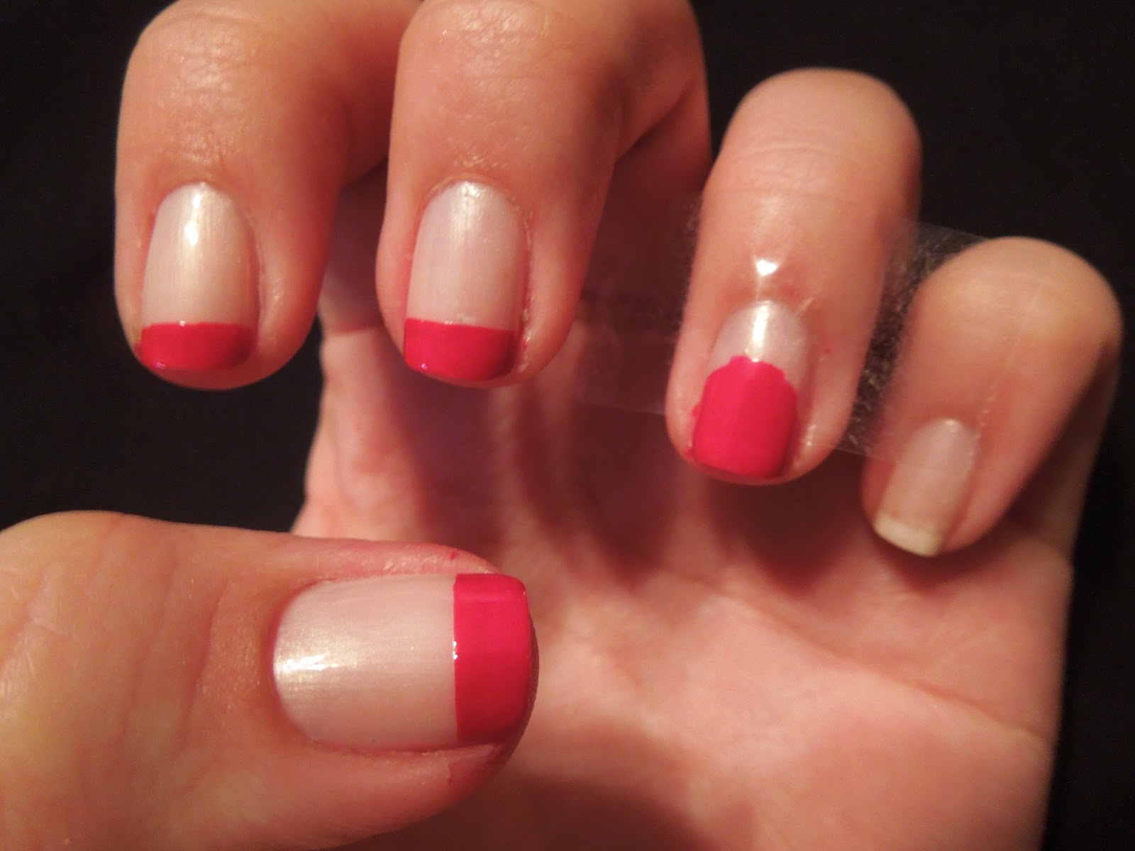 Pretty In Polish: Red French with a bow!
