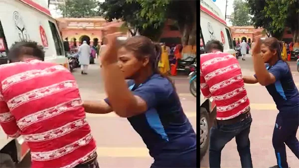 UP: Female boxer slaps, punches harasser in Muzaffarnagar, News, Local-News, Boxing, Girl, attack, Youth, Video, Hospital, Injured, National