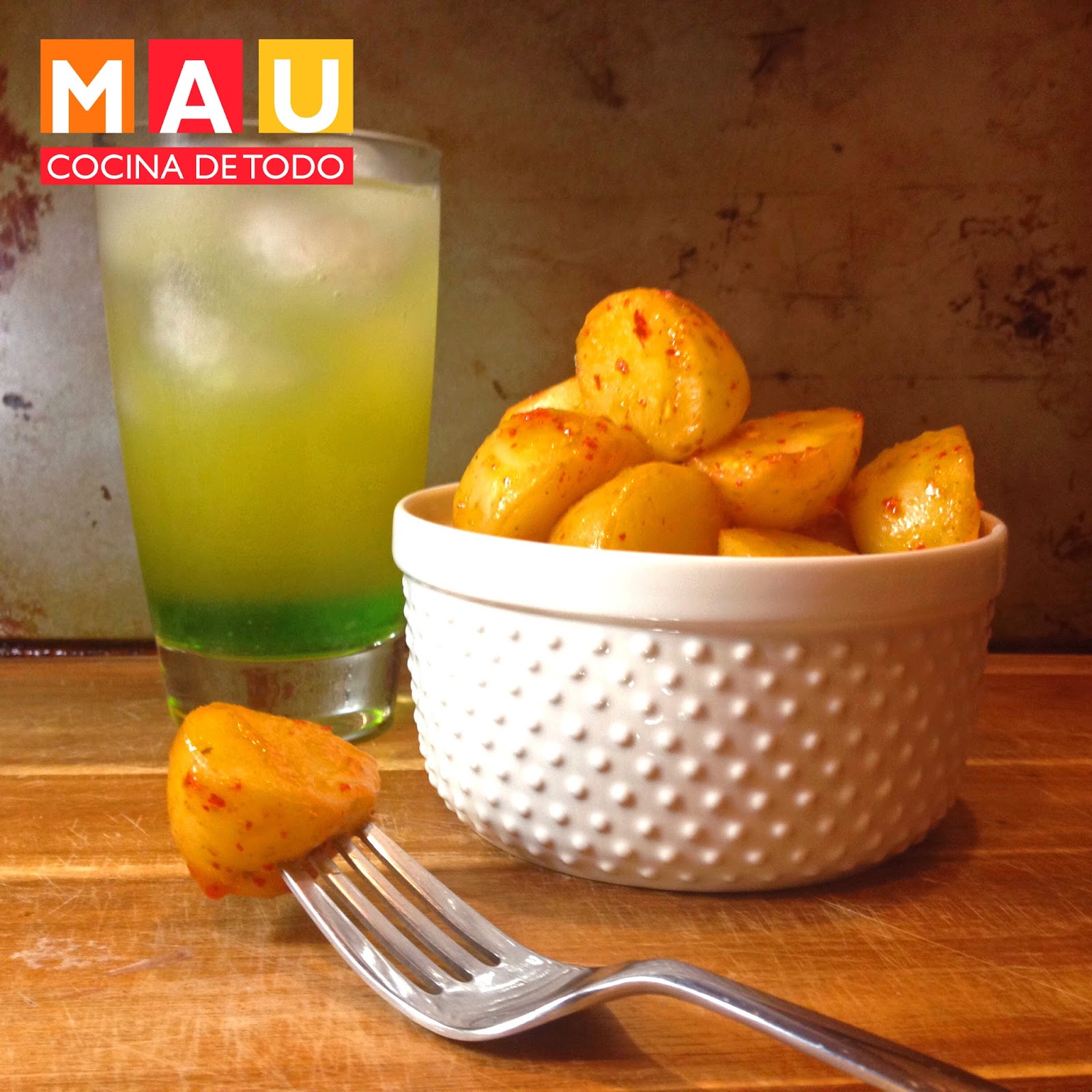 Mau Cocina de Todo Papas Cambray con Chile de Árbol y Limón