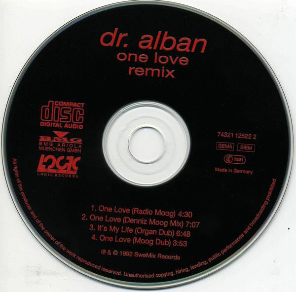Албан лов ремикс. Dr Alban 1992. Dr Alban обложки альбомов. Dr Alban one Love. One Love Dr Alban обложка альбома.