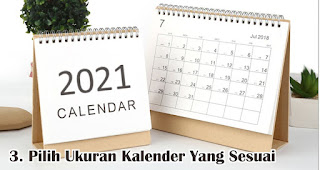 Pilih Ukuran Kalender Yang Sesuai merupakan salah satu tips cetak kalender keren dan menarik untuk souvenir dan barang promosi