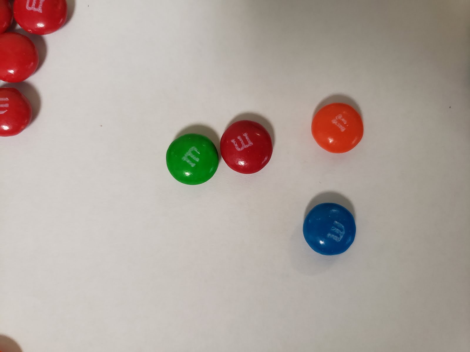 single m&m