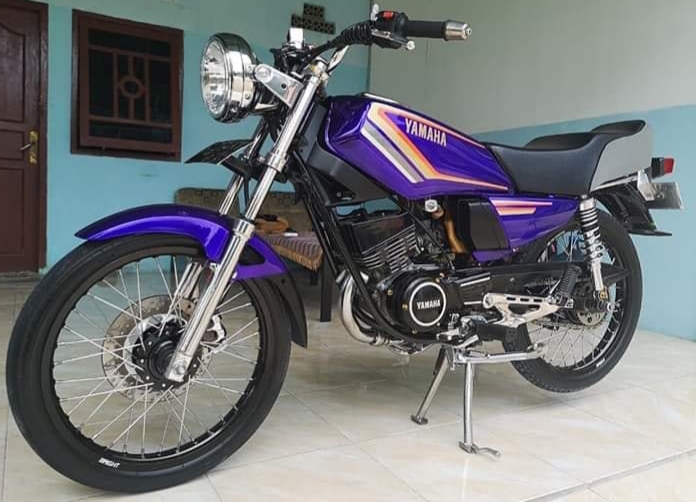 Modifikasi Rx King Warna Ungu Polos, Original, Metalik