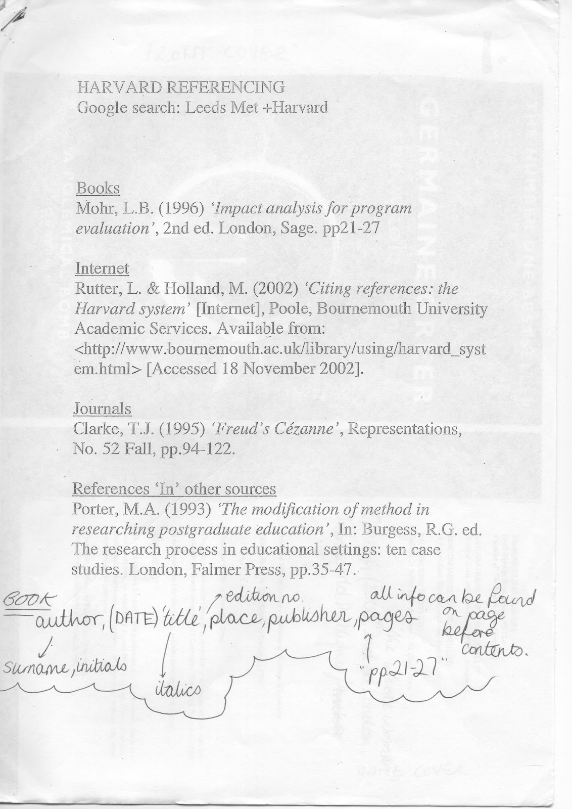 The chosen essay