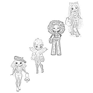 L.O.L. Surprise! O.M.G. Dolls Coloring Page coloring.filminspector.com