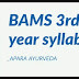 BAMS 3rd year syllabus