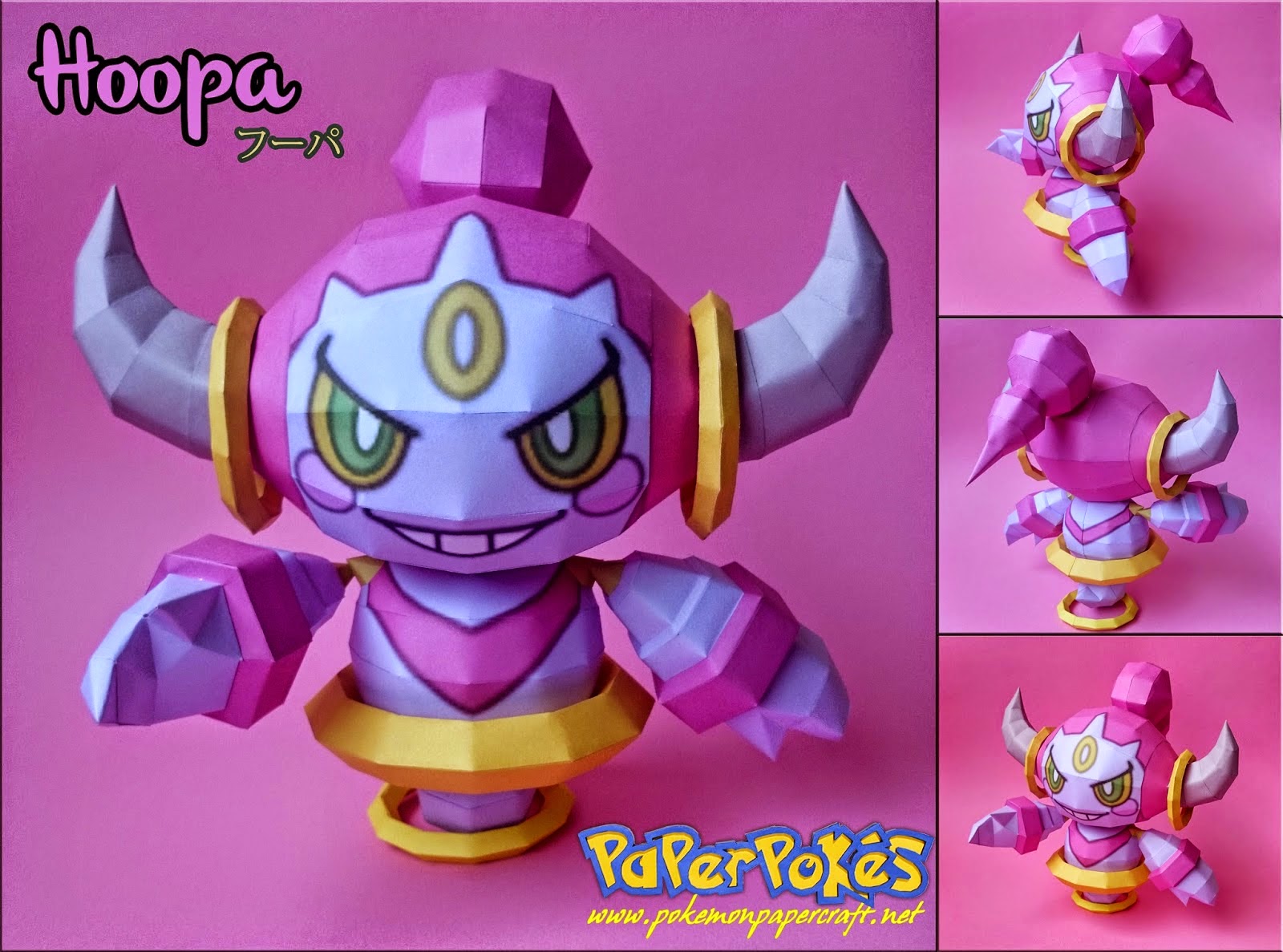 Pokemon Hoopa Papercraft (Confined Form) | Papercraft Paradise ...