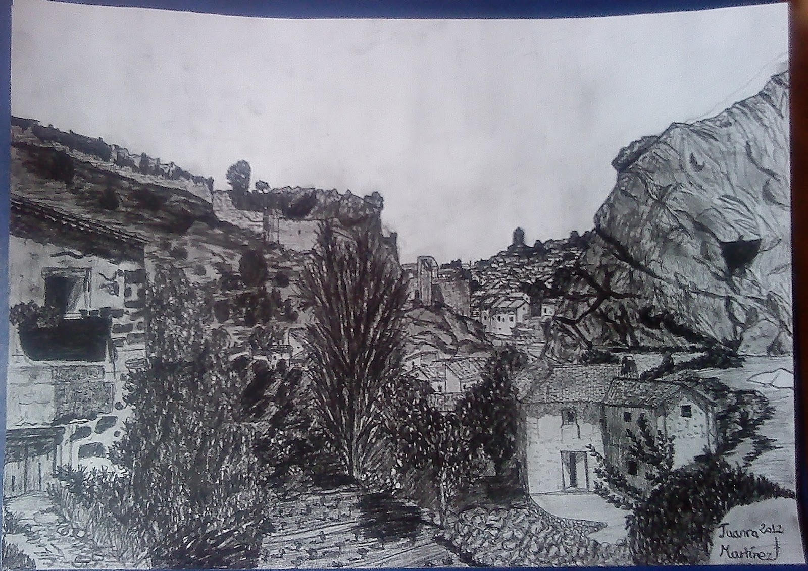 Juanra Martínez Sánchez Dibujos de Paisajes a lápiz y