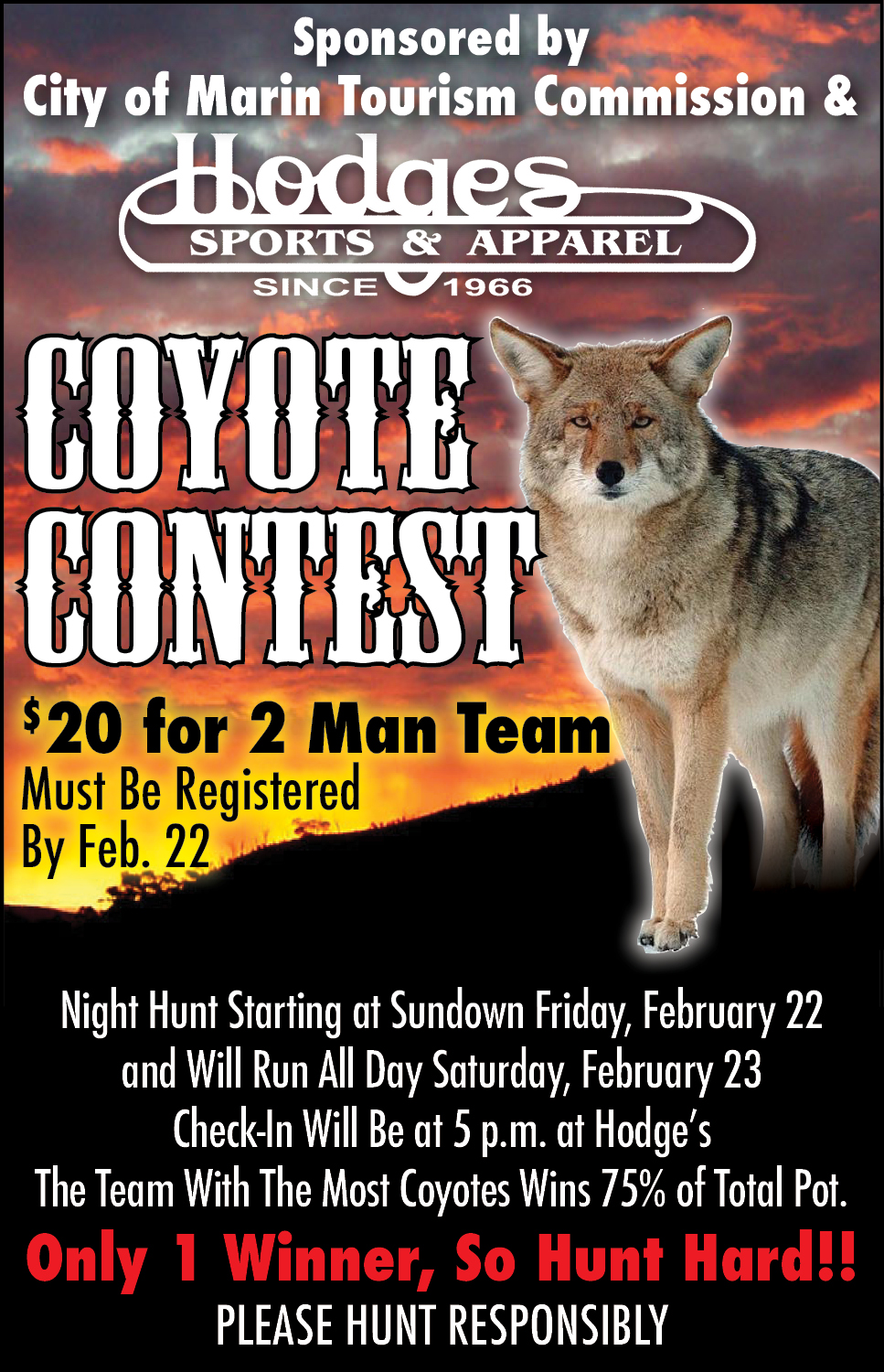 The Press Online Coyote contest this weekend