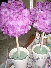 DIY Flower Pot Topiaries