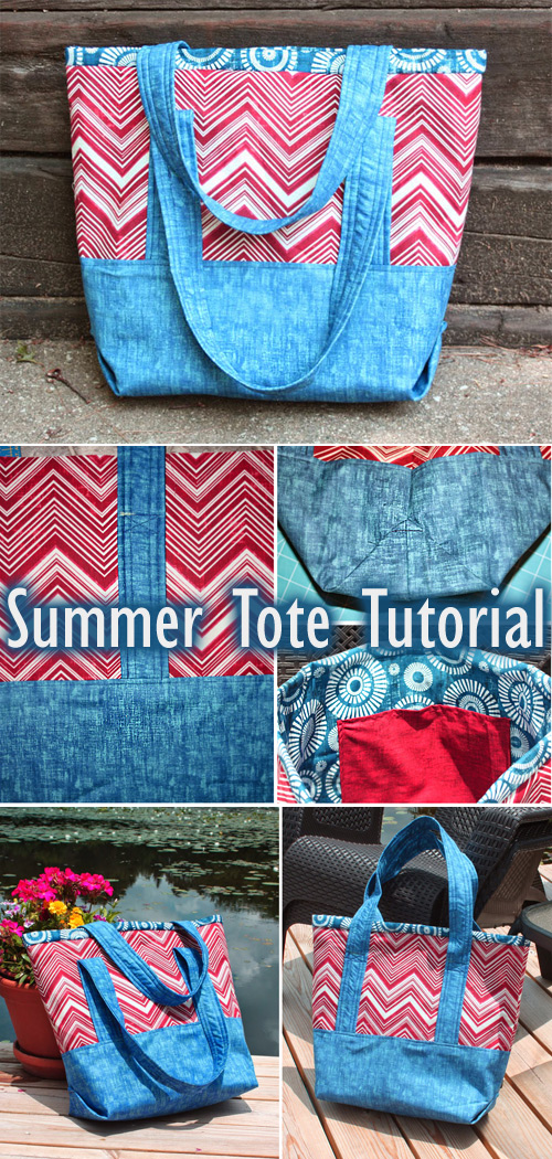 Summer Tote Bag Tutorial - Easy Step to Step DIY!
