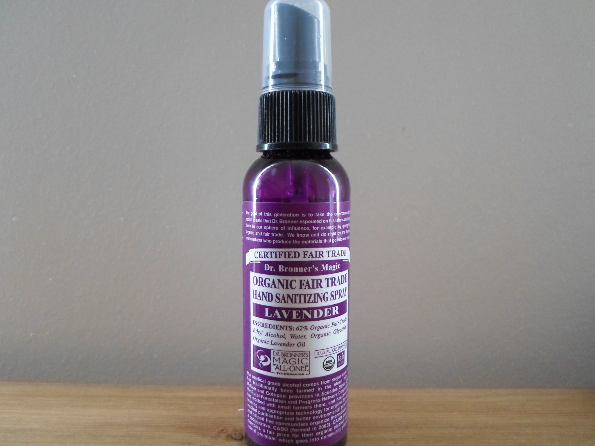 Dr Bronner's Organic Lavender Hand Sanitizing Spray — Sugarpuffish