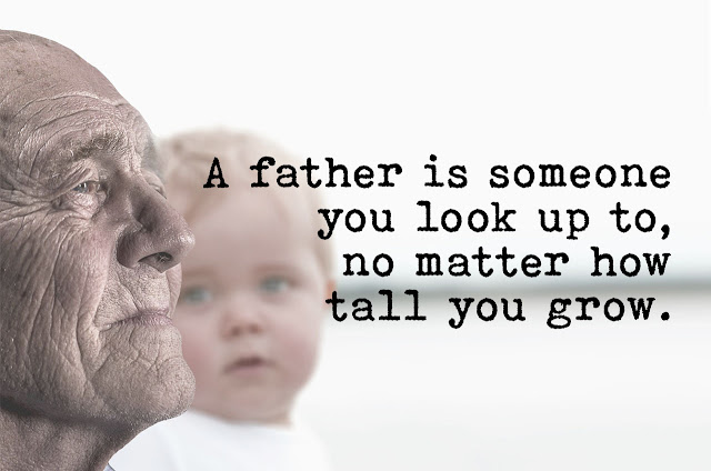 A father is someone you look up to, no matter how tall you grow.