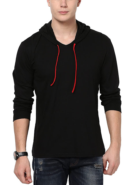 Buy Katso Mens Cotton Hooded T-Shirt at Amazon.in