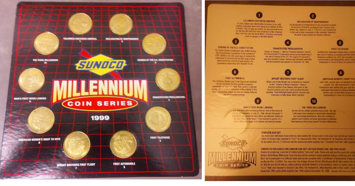 The Millennium Museum: Remembering the Year 2000!: Sunoco Millennium Coins