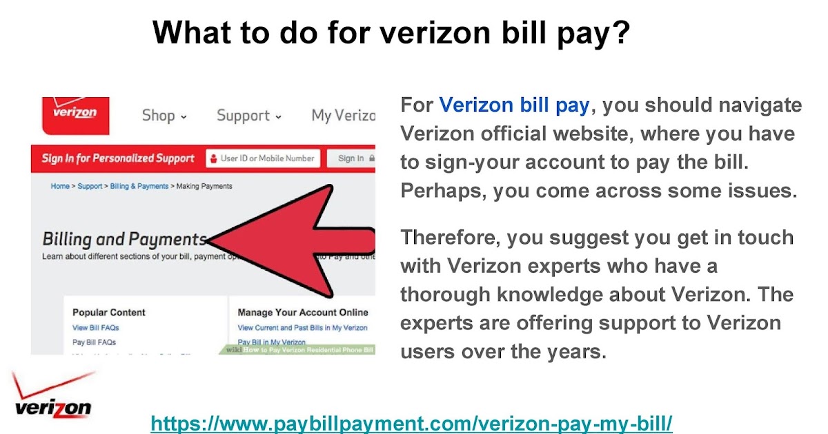 What steps to take in order to make Verizon bill pay over the phone?