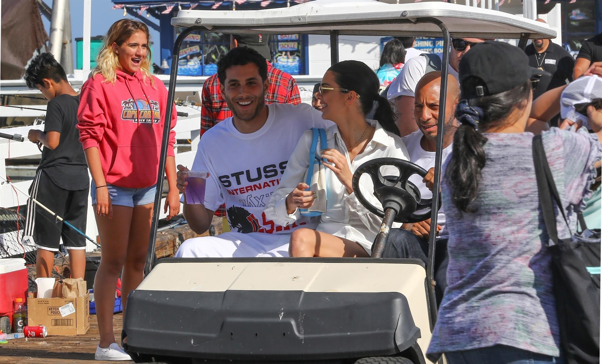 Kendall Jenner Arriving For A Fourth Of July Party At The Malibu Pier
