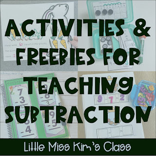 Activities & Freebies for Teaching Subtraction
