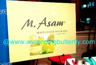 M. Asam Signage During Beauty Press Holiday Spotlight Day in New York City