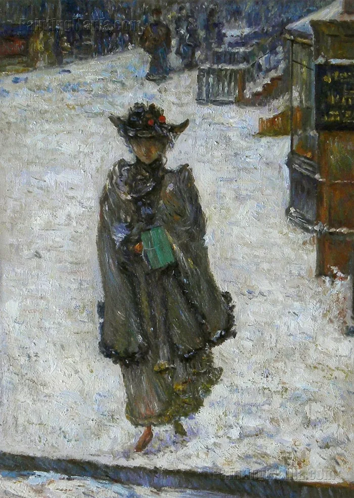 Childe Hassam 1859-1935 | American Impressionist painter | City Street Scenes