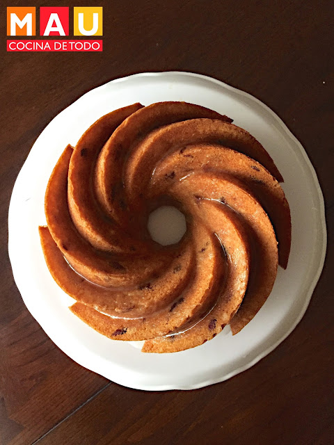 panque de mandarina naranja con arandanos navidad receta facil