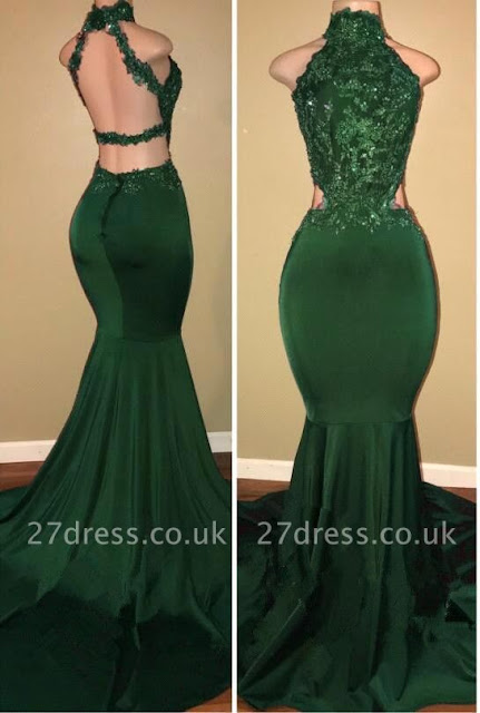 green prom dress