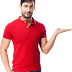 Indian Young Man Presenting Something Transparent Image