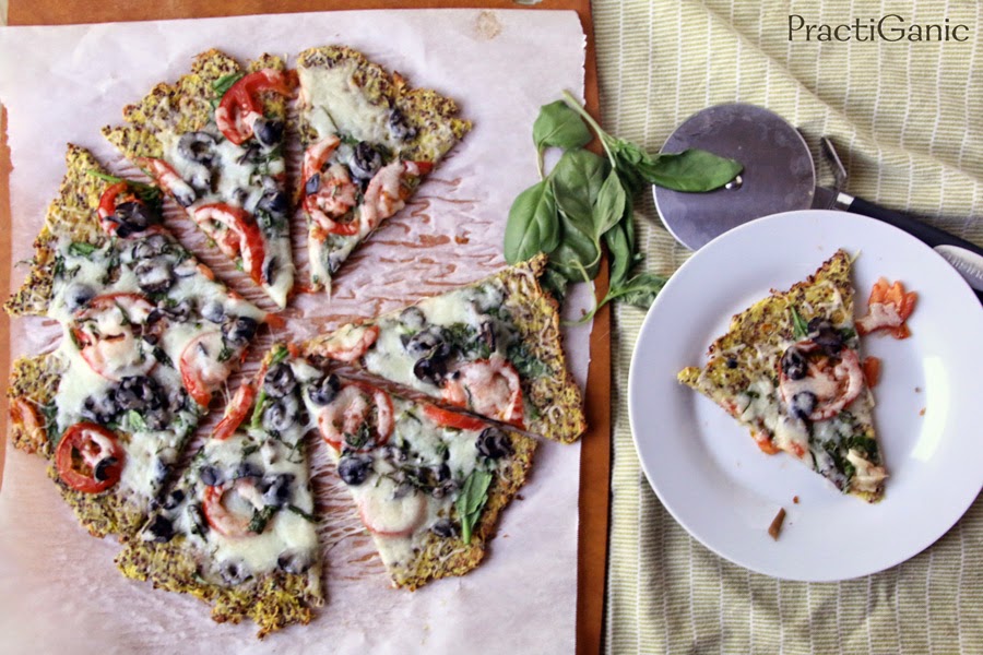 Crispy Spaghetti Squash and Quinoa Pizza Crust PractiGanic Vegetarian Recipes and Organic Living