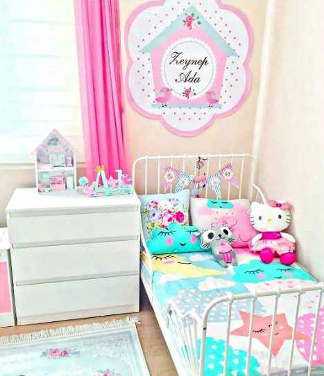 Desain Kamar Tidur Anak Perempuan Minimalis Ukuran Kecil dan Imut