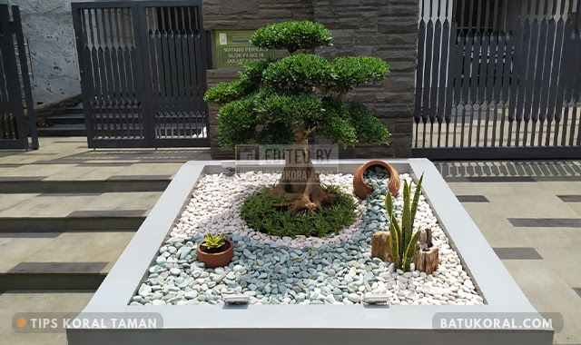 Cara Memasang Batu Koral Tabur Untuk Taman Yang Tepat ~ JUAL BATU ALAM