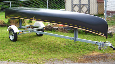 Gary's Outdoor Wanderings2: LOADING THE CANOE ONTO THE CANOE TRAILER