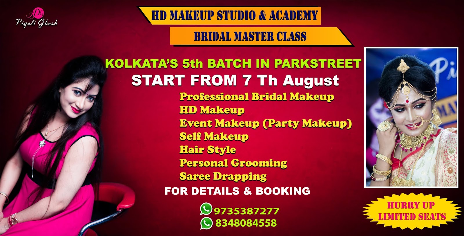 Makeup Class In Kolkata By Piyali Ghosh7th August 9735387277 For