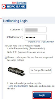 HDFC Bank Login Page HDFC Bank Login Page