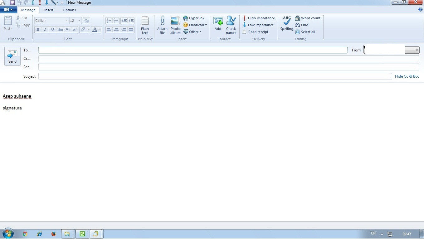 Belajar Berbagi: Buat Signature di Windows Live Mail 2011 