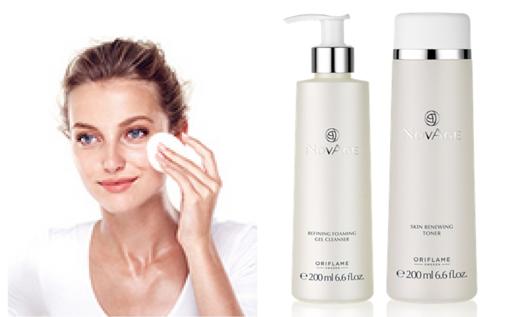 ORIFLAME NovAge Refining Foaming Gel Cleanser ( True Perfection Skin Care Set ) Garda Remaja