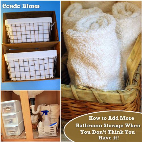 Condo Blues How to Find Bathroom Storage Space When You Think You Don