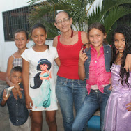 Luz Maria with afterschool students.