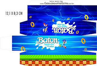Fiesta de Sonic: Cajas para Imprimir Gratis. Fiesta de Sonic: Cajas para Imprimir Gratis.